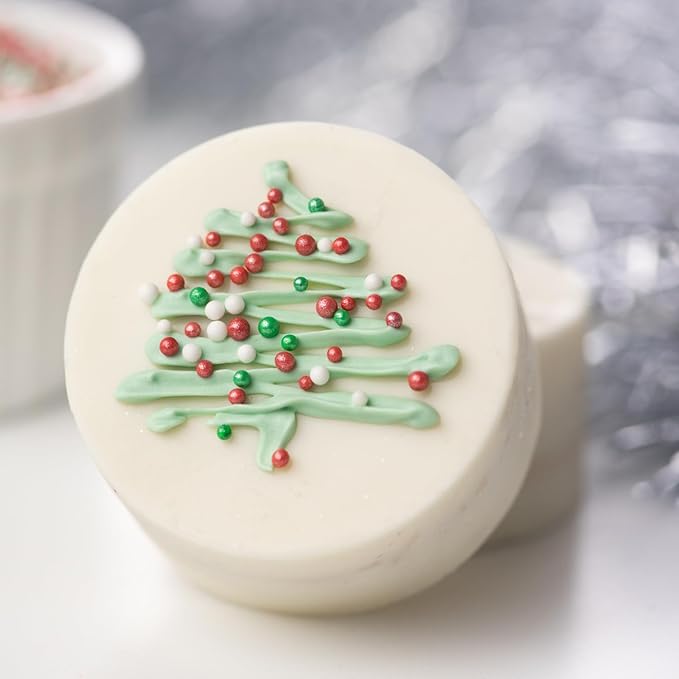 Sweets Indeed, Christmas Sprinkles, 4 Pack, Holiday Edible Sprinkle Mix, Perfect for Cake