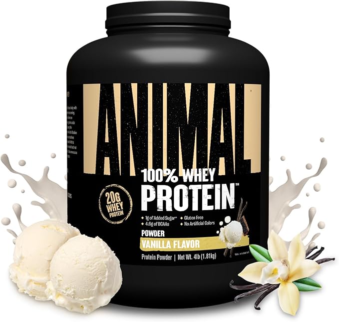 Animal 100% Whey Protein Powder ??Whey Blend for Pre Workout or Post Workout, Recovery, or an