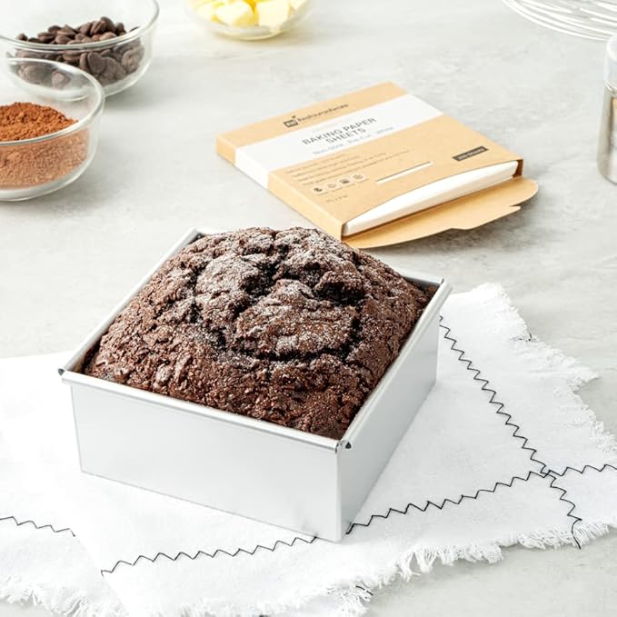 Restaurantware Pastry Tek 5 x 5 Inch Parchment Paper Sheets 200 Greaseproof Baking Sheets For Oven