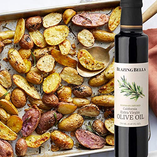 Blazing Bella Rosemary Infused Extra Virgin Olive Oil - Gourmet California Olive Oil (8.45 Fl oz