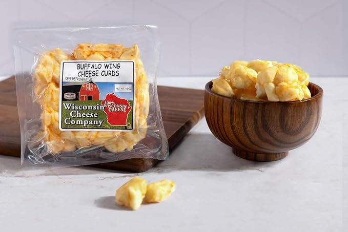 Wisconsin Cheese Company - 100% Wisconsin Cheese Curd Variety Sampler Gift Box - (Pack of 7) | Huge