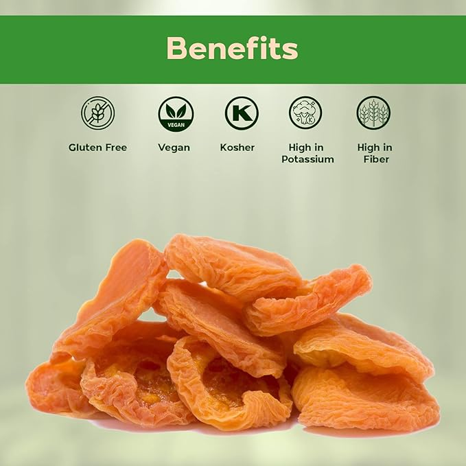 Sincerely Nuts - Dried Jumbo California Apricots | Five Lb. Bag | Dehydrated | Sweet Gourmet