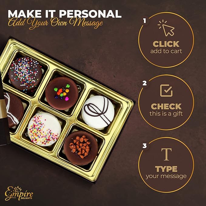 Gourmet Cookies Gift Basket - Delicious Chocolate Gift Basket Great for Birthday Treats for Women