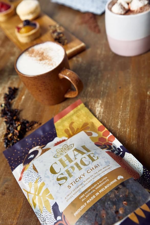 Chai Spice Sticky Chai - 250g 16 Serves 100% Natural Whole Spices Chai Tea | Sugar Free | Gluten