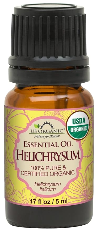 US Organic Helichrysum Essential Oil, USDA Certified Organic, Steam Distilled, Sourced from The