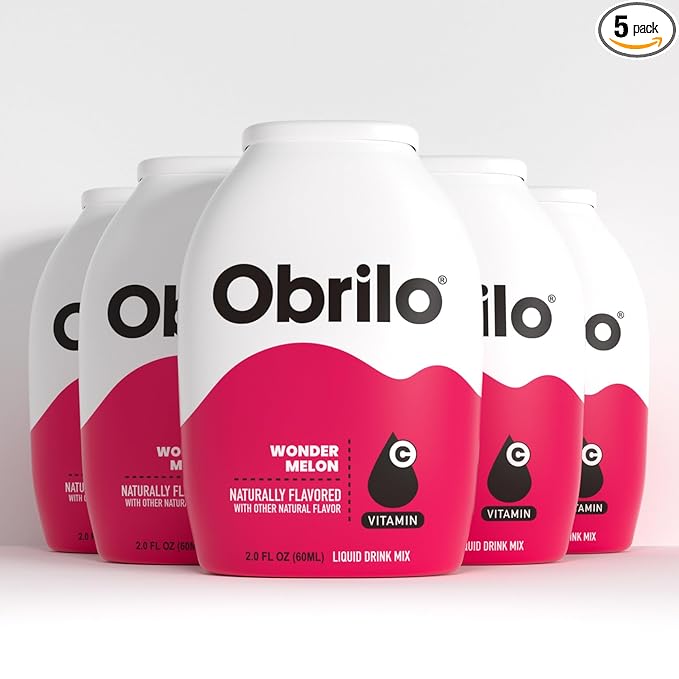 Obrilo Water Enhancer Liquid Flavoring Drops - ZERO Sugar/Calorie, Dye Free, Naturally Flavored