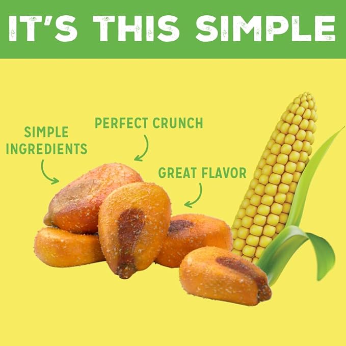 LOVE CORN Sour Cream & Onion 0.7oz x 20 Bags - Delicious Crunchy Corn - Healthy Family Snacks
