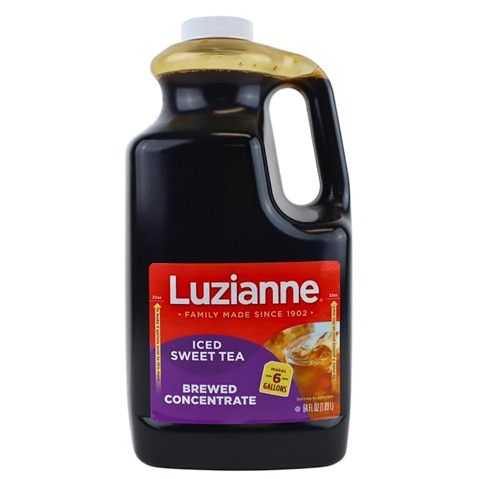 Luzianne Iced Tea Concentrate, Sweetened, Just Add Water, 64 Fl Oz Bottle (Pack of 1)