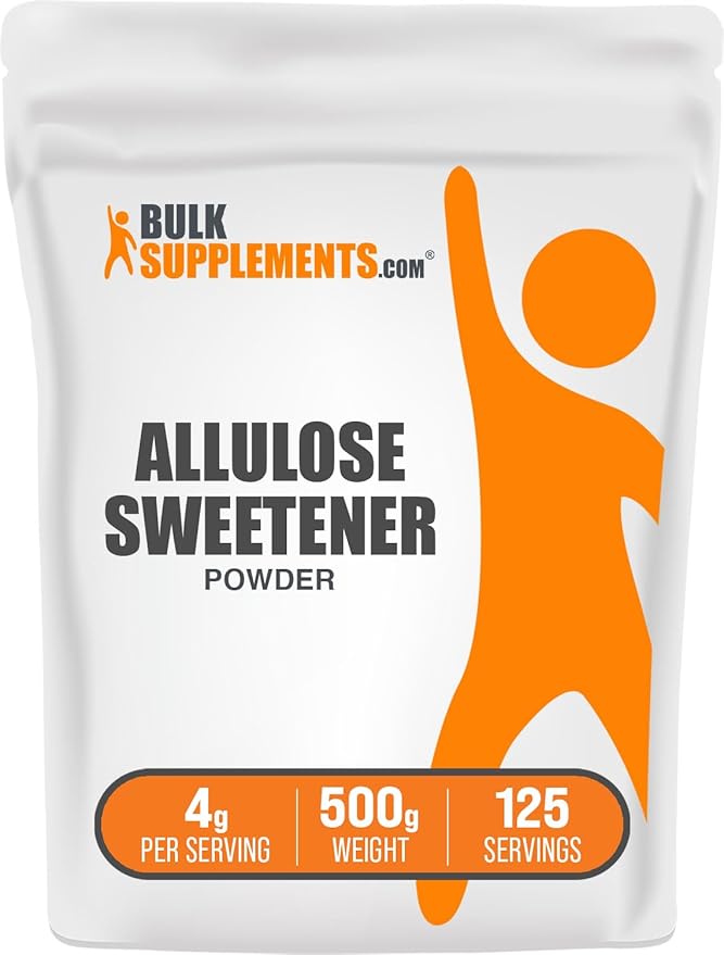 BulkSupplements.com Allulose Powder - Allulose Sweetener, Sugar Substitutes for Baking, Sugar