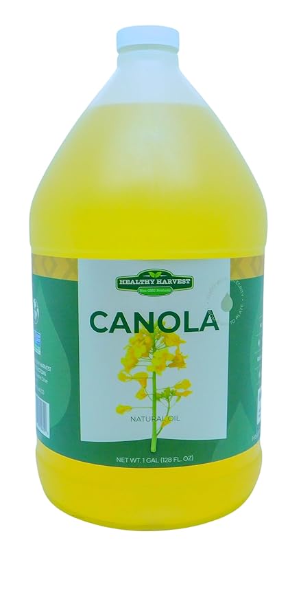 Healthy Harvest Canola Oil, Naturally Expeller Pressed, Gourmet Canola Cooking Oil, Medium-Heat