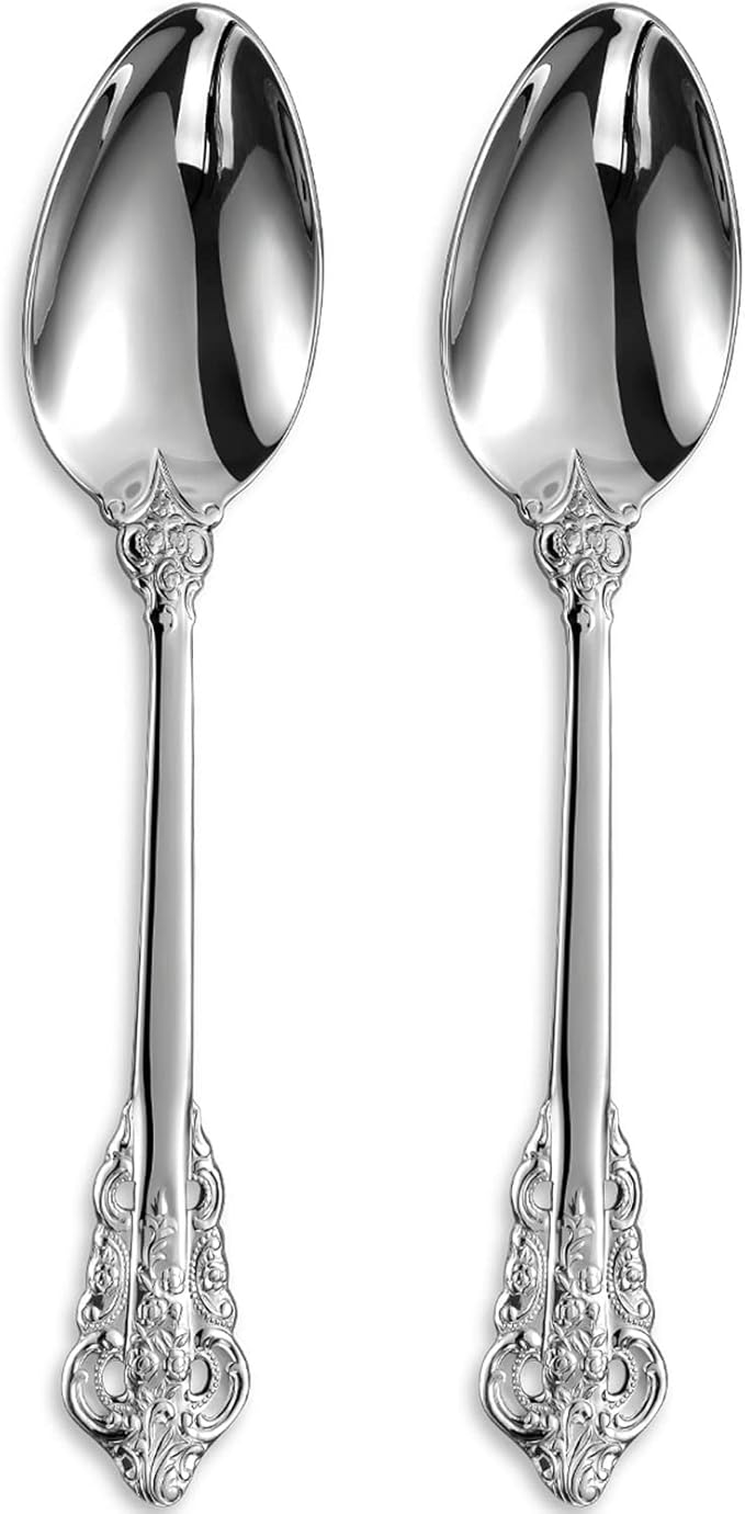 KEAWELL 2-Piece Gorgeous Large Serving Spoon, 18/10 Stainless Steel, Fine Large Serving Spoon