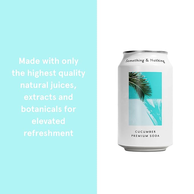 Something & Nothing Flavoured Sparkling Water - Lightly Carbonated, Full Flavoured with Added Grape