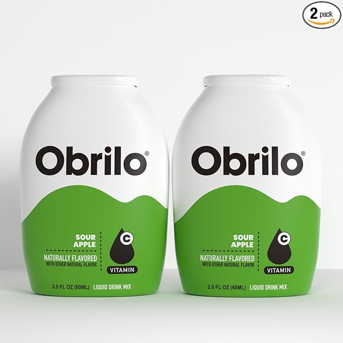 Obrilo Water Enhancer Liquid Flavoring Drops - ZERO Sugar/Calorie, Dye Free, Naturally Flavored