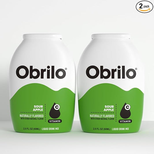 Obrilo Water Enhancer Liquid Flavoring Drops - ZERO Sugar/Calorie, Dye Free, Naturally Flavored