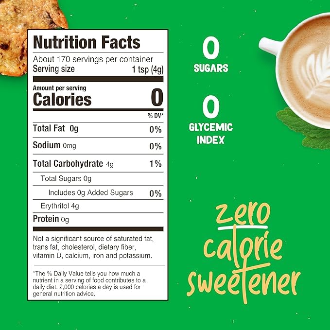 Pyure Organic Stevia Blend | Granulated Sugar Substitute with Zero Calories & Carbs | Keto
