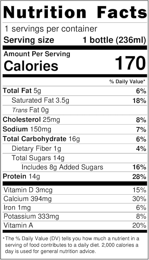 Darigold High Protein Milk 2 Percent - Ultra-Filtered, Low Fat, Lactose Free Chocolate Milk - 14g