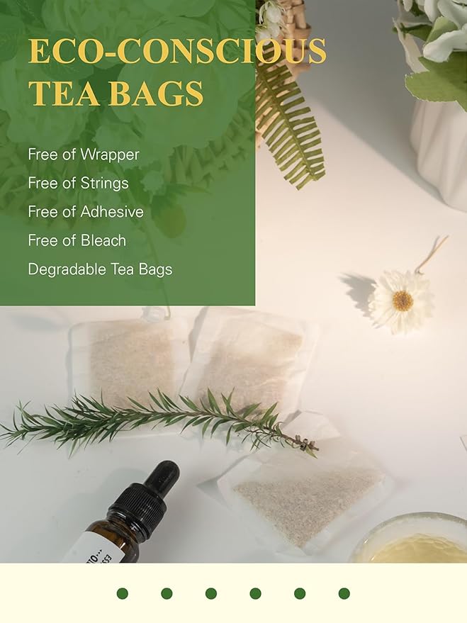 GLDNT Organic Ginger Tea Bags, Natural Organic Ginger Root Tea, Spicy & Zesty Flavor, Caffeine