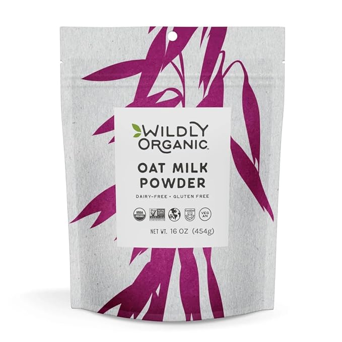 Wildly Organic Oat Milk Powder, 16 Oz, 1 lb Bag - Organic, Dairy-Free, Lactose-Free, Vegan