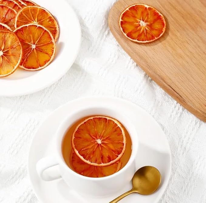 Dehydrated Dried Blood Orange Slices | 45 + Slices | 100% Natural | Blood Orange Wheels For