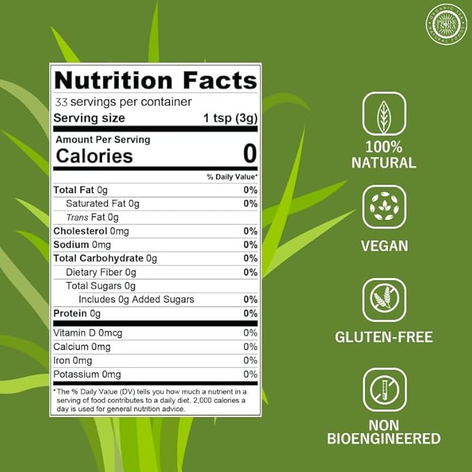 Pride of India | Lemongrass Powder 3.53 oz (100 gm) resealable pouch pack | Ideal for Cooking &