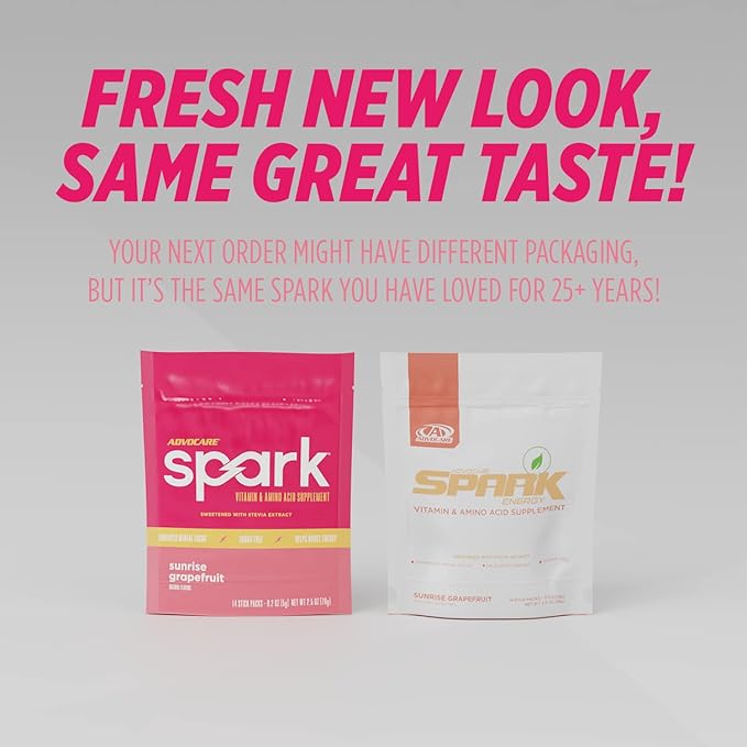 AdvoCare Spark Vitamin & Amino Acid Supplement - Sugar-Free Focus & Energy Drink Powder with