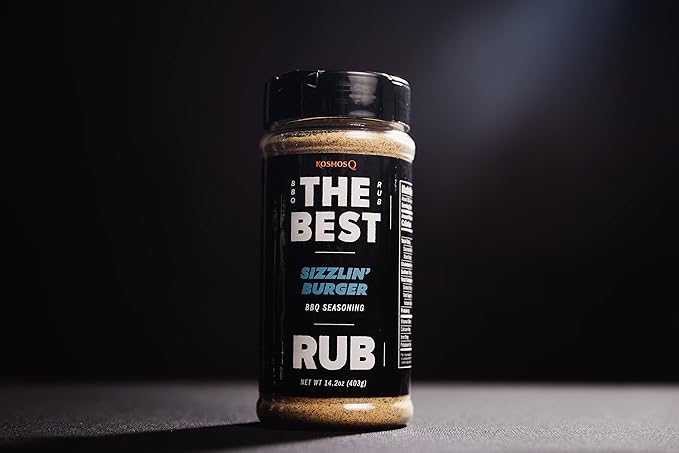 Kosmos Q The Best Sizzlin' Gourmet Burger Seasoning for Grilling - Hamburger Deluxe Seasoning for