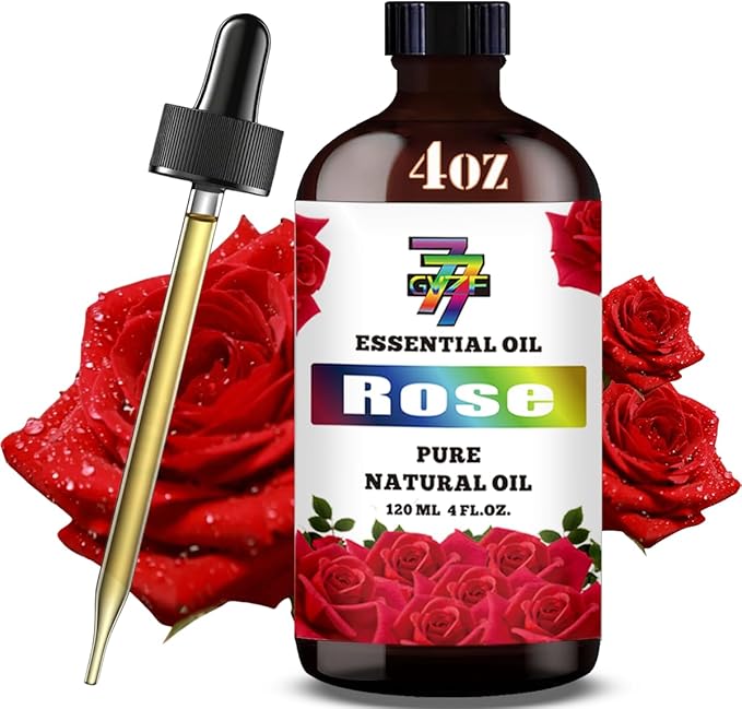 Rose Essential Oil (4 oz/120 ml) ??Rose Oils for Aromatherapy, diffusers, humidifiers, Home