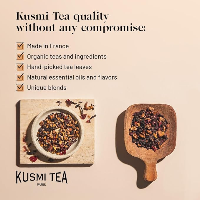 Kusmi Tea - Sampler Assortment Variety Box - Gift Idea for Men and Women - Organic Tea - Green Tea