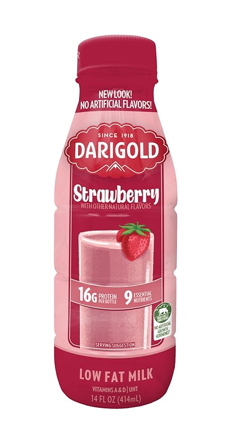 Darigold 1 Percent Milk, Reduced Fat Shelf Stable Milk with 9 Essential Nutrients, 16g Protein