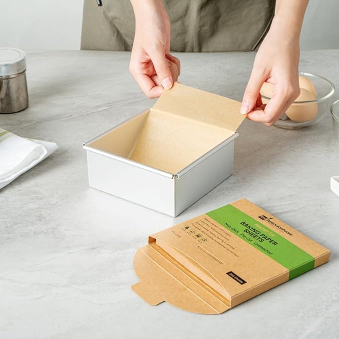 Restaurantware Pastry Tek 5 x 5 Inch Parchment Paper Sheets 200 Greaseproof Baking Sheets For Oven