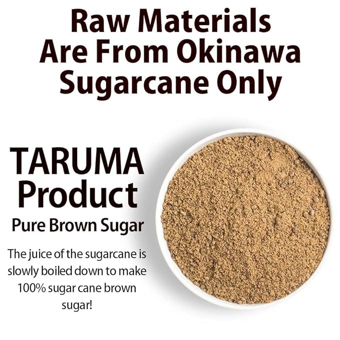 Brown Sugar Powder, Made in Japan,Only Sugarcane, Clean Eating, Rich in minerals,Vitamin B,Rich in
