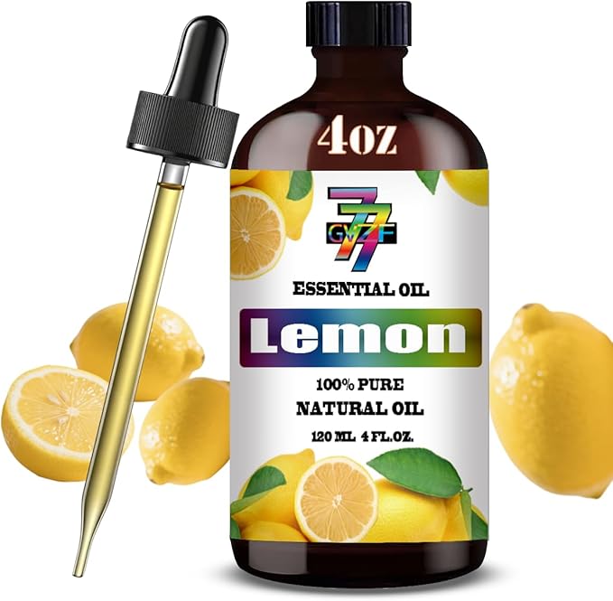 Lemon Essential Oil (4 oz/120 ml) ??Lemon Oils for Aromatherapy, diffusers, humidifiers, Home