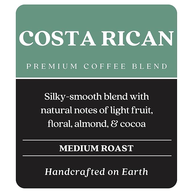 Copper Moon Single Serve Coffee Pods For Keurig K-Cup Brewers, Medium Roast, Costa Rican Blend, 80