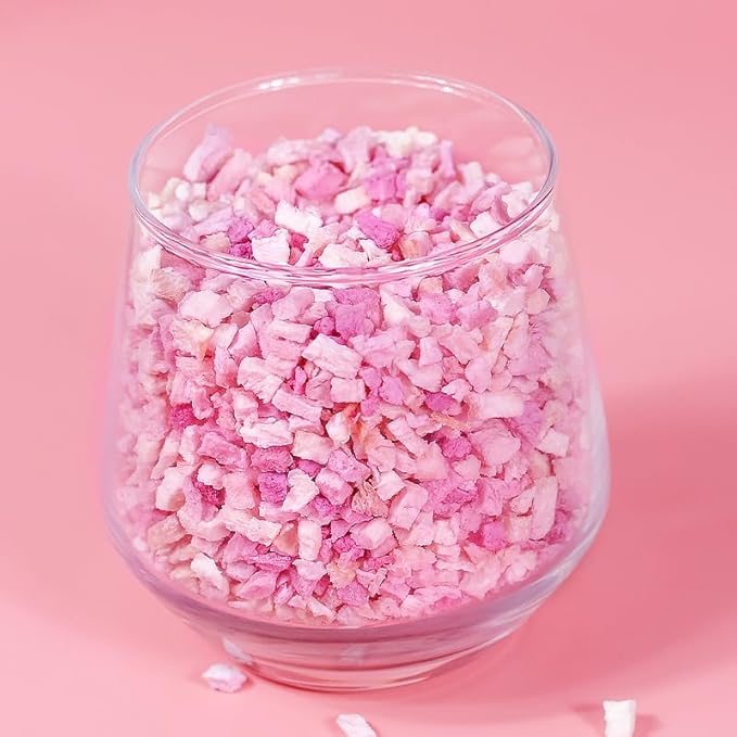 WEIJUEJIYI Freeze-dried diced Peach 100g (3.52oz) Dried Peach, Cake Decoration Ingredients