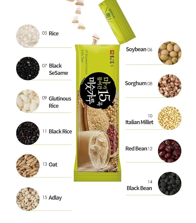 Damtuh Korean 15 Multi Mixed Roast Grain Powder Meal Replacement Shake – Healthy Breakfast Drink