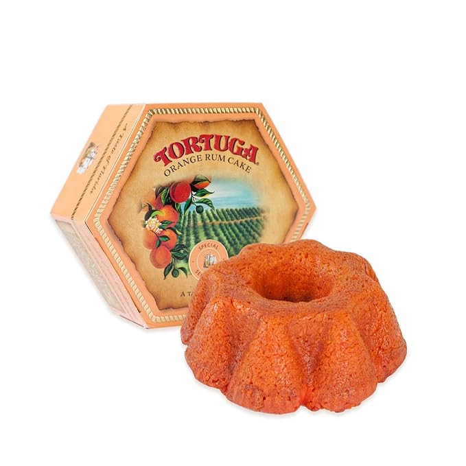 TORTUGA Caribbean Taste of Florida Orange Rum Cake - 16 oz Rum Cake - The Perfect Premium Gourmet