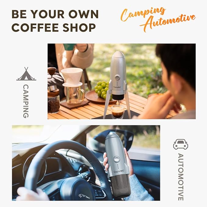 3 in 1 Portable Espresso Machine On the Go, Self-Heating Electric Espresso Maker, 19 Bar Mini