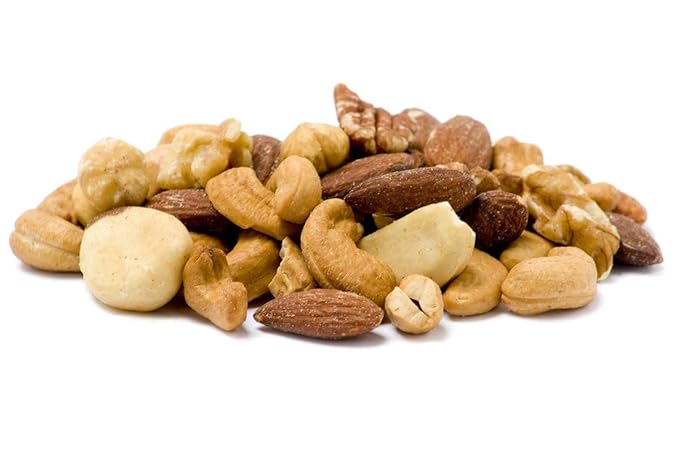 Sincerely Nuts Roasted & Unsalted Mixed Nuts (1 LB) Almonds, Cashews, Brazil Nuts, Hazelnuts &