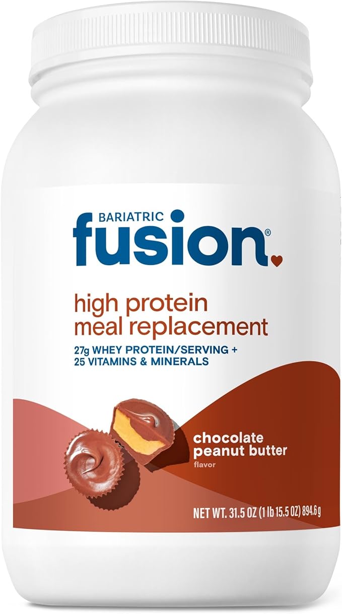 Bariatric Fusion Meal Replacement Protein 21 Serving Tub Chocolate Peanut Butter for Bariatric