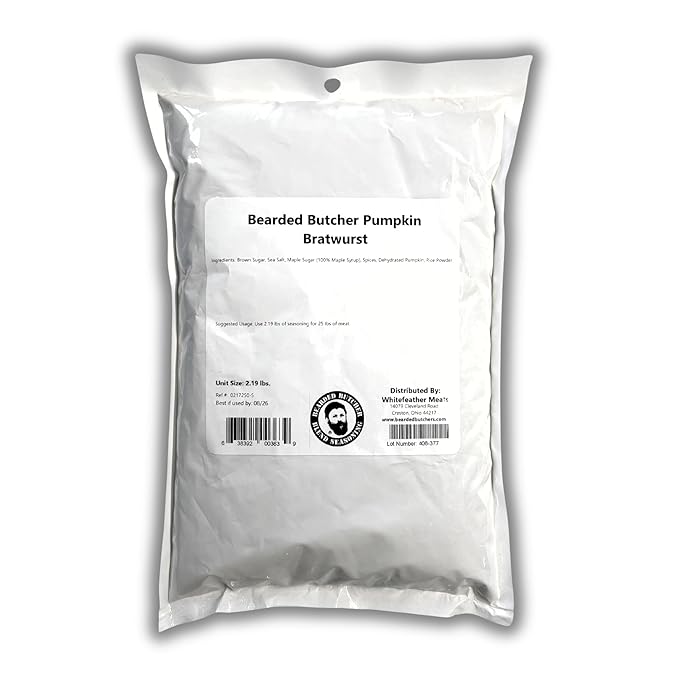 Bearded Butchers Pumpkin Seasoning 2.19lb ??Perfect for Pumpkin Cranberry Bratwurst ??Seasons 25