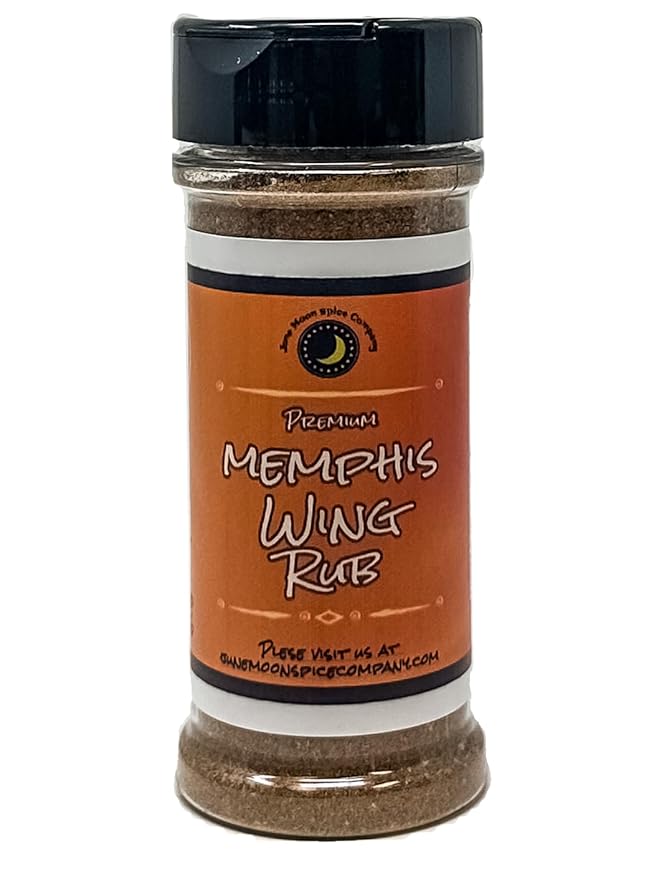 Memphis Dry Chicken Wing Rub Seasoning | Large Shaker | Small Batch | Sweet & Smoky Southern-Style