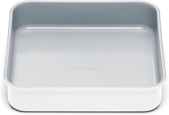 Caraway Non-Stick Ceramic 9??Square Pan - Naturally Slick Ceramic Coating - Non-Toxic, PTFE & PFOA