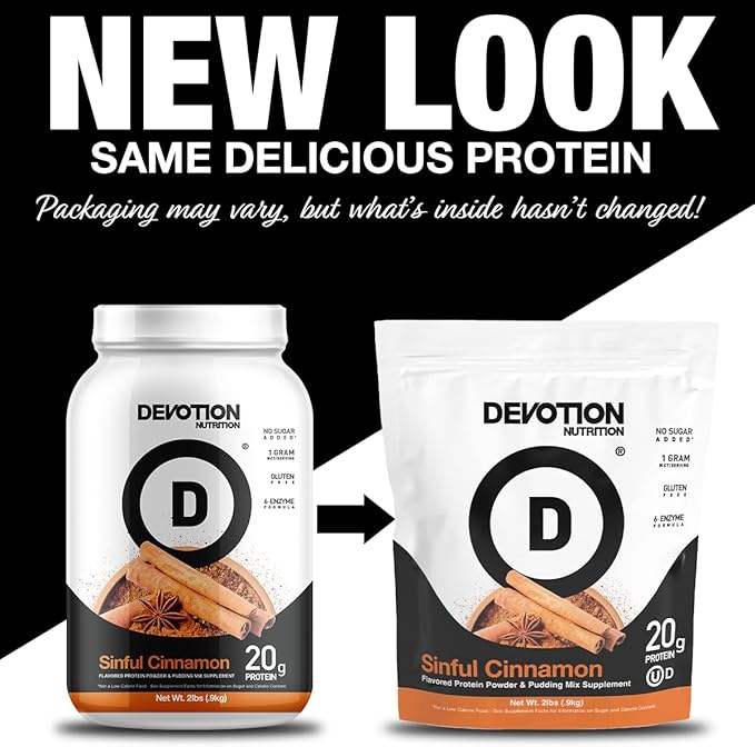 Devotion Nutrition Protein Powder Blend | Gluten Free, Keto Friendly, No Added Sugars | 1g MCT |