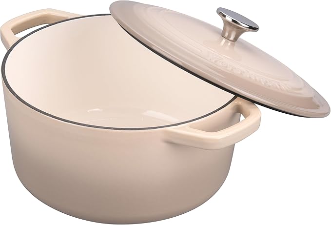 Enameled Cast Iron Dutch Oven Pot with Lid, for Bread Baking, Round Bread Oven- include Sourdough