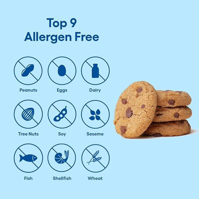 Partake Gluten Free Soft Baked Chocolate Chip Cookies - Vegan - Free From the Top 9 Allergens