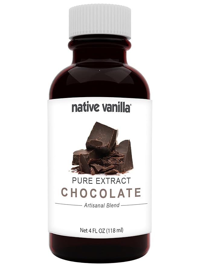 Native Vanilla - Pure Chocolate Extract - 4 Fl Oz - Pure Flavors and Extracts - Perfect for