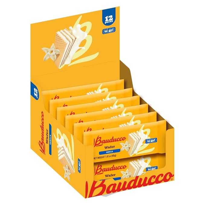 Bauducco Mini Wafer Cookies, Vanilla Wafers, Ideal Dessert, Snack, Pastry, School Lunches, Family