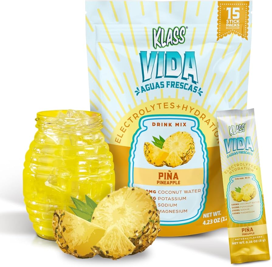 Electrolyte Drink Mix ??Pineapple Agua Fresca Flavor | Sugar-Free Hydration Powder with Coconut