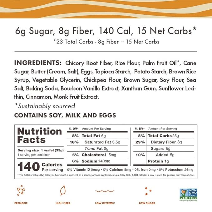 Rip Van Wafels Gluten-Free Stroopwafel - Dutch Caramel & Vanilla Stroopwafels Healthy Snacks