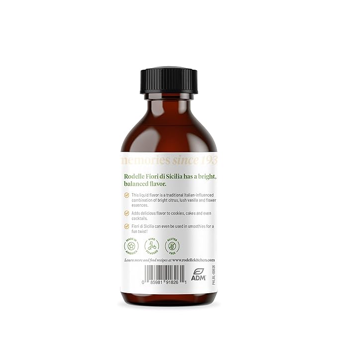 Rodelle Pure Fiori di Sicilia Citrus Flavor, 2 FL oz (Pack of 1)